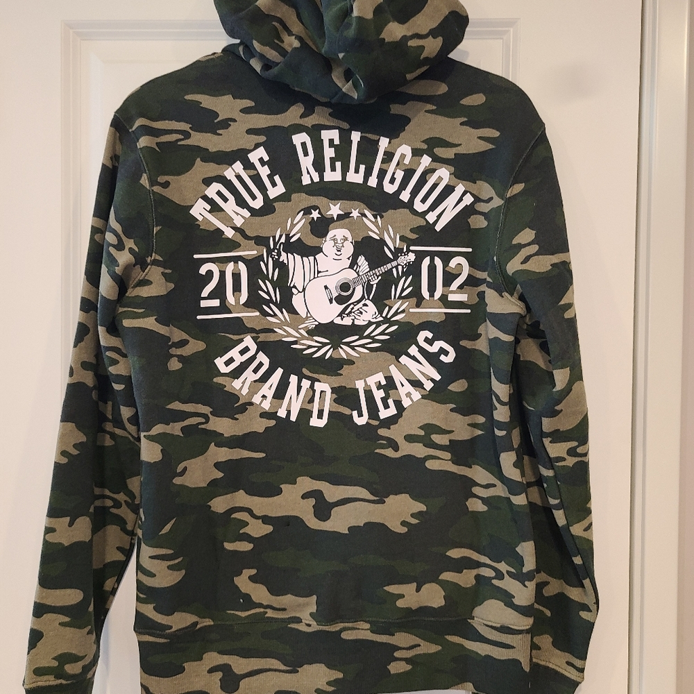 True religion camouflage hoodie